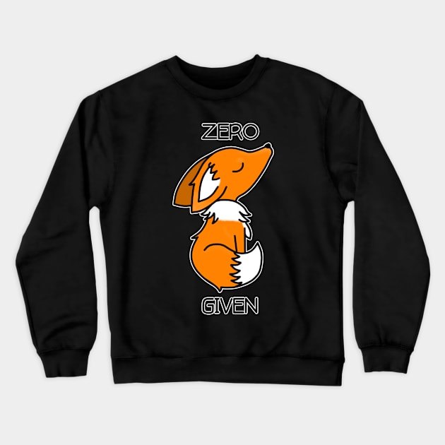 Zero Fox Given (Light) Crewneck Sweatshirt by DeLyss-Iouz